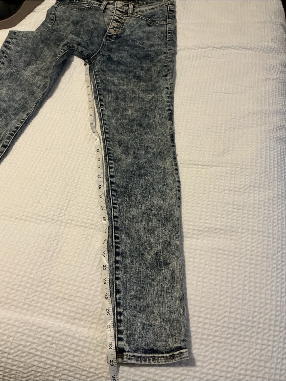 Veronica Beard Maera High Rise Skinny Jeans Indigo Acid Wash - Picture 9 of 11
